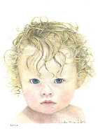 Coloured Pencil Drawing Baby