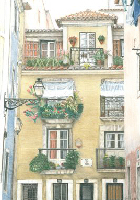 Coloured Pencil Drawing Building